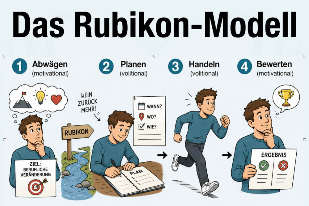 Rubikon Modell Einfach Erklaert Handlungsphasen Beispiele