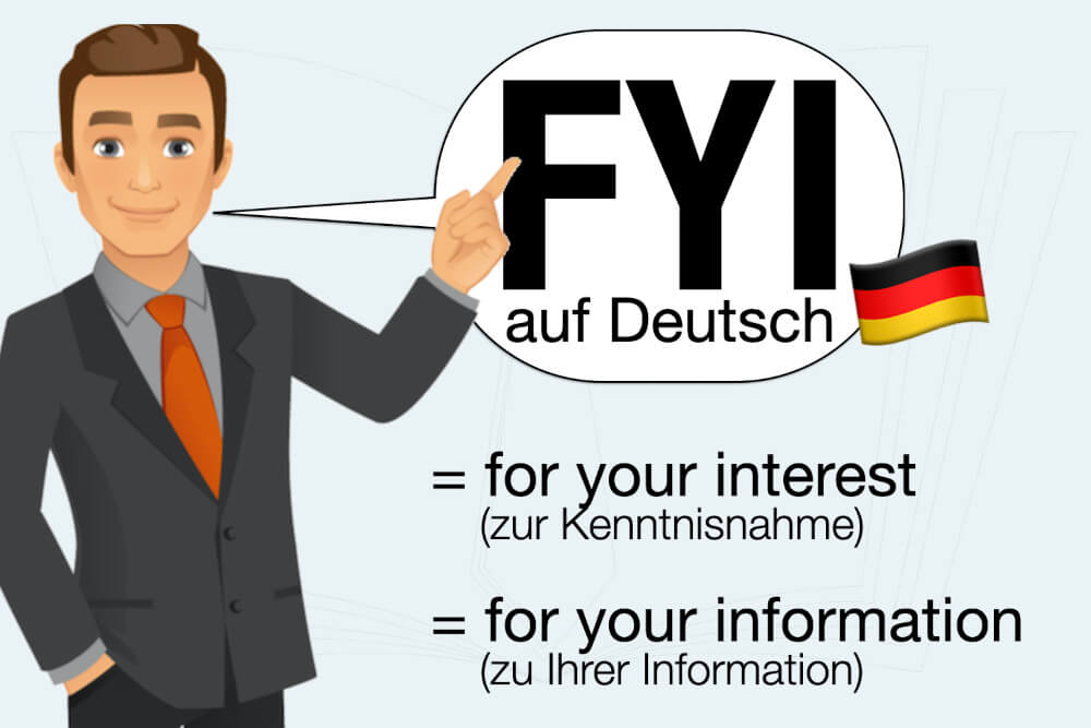 FYI: Abkürzung und Bedeutung auf Deutsch