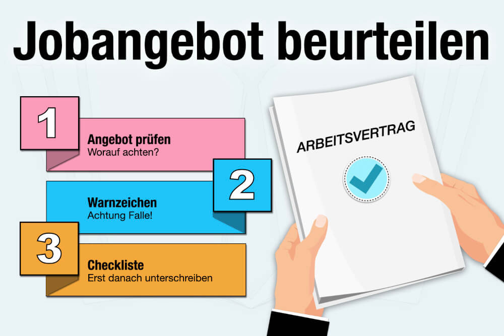 Jobangebot Beurteilen Pruefen Checkliste Worauf Achten