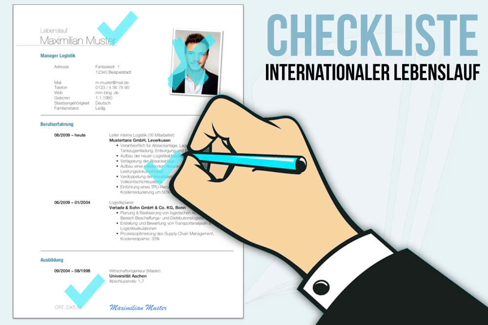 Internationaler Lebenslauf: Checklisten für die Bewerbung