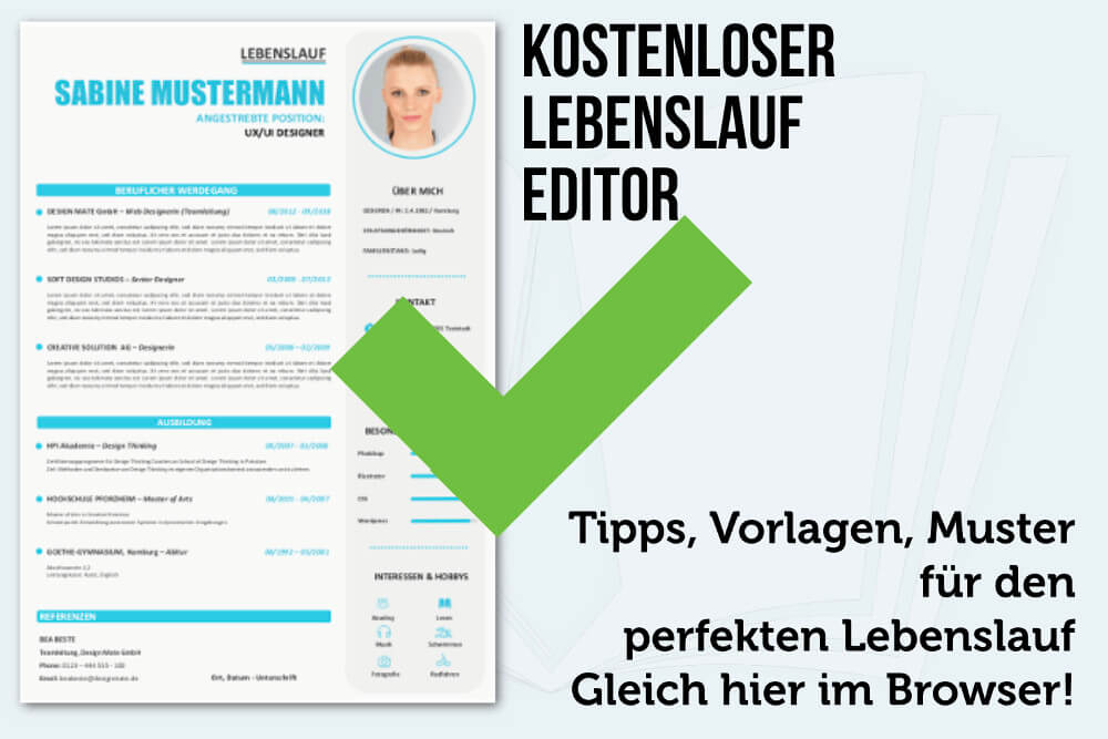 Lebenslauf Editor Bewerbung Direkt Online Schreiben