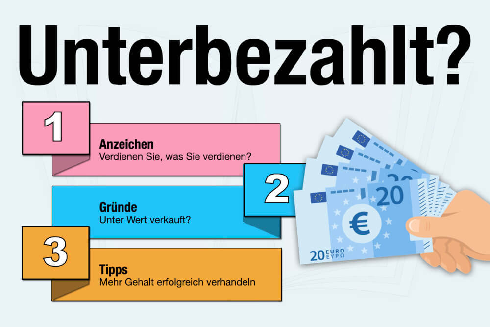 Unterbezahlt Gehalt Anzeichen Gruende Was Tun Tipps