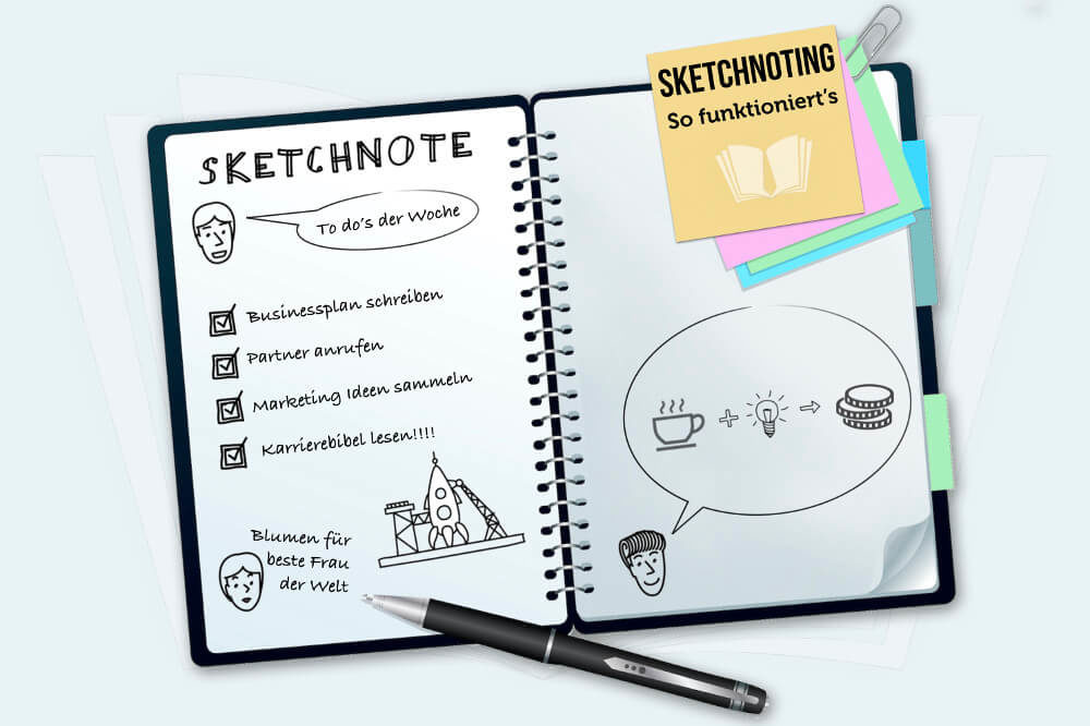 Sketchnotes lernen: Definition, Vorteile & Tipps fürs Sketchnoting