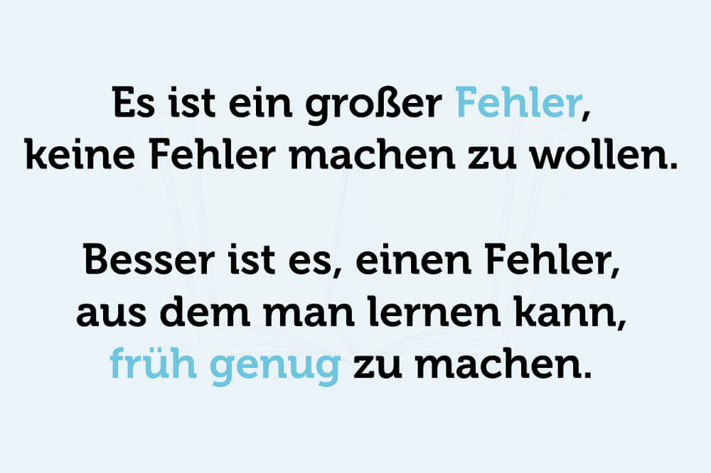 Fehler Machen Vorteile Lernen Spruch