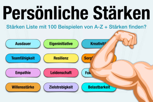 Stärken: 100 Beispiele & Liste für die Bewerbung