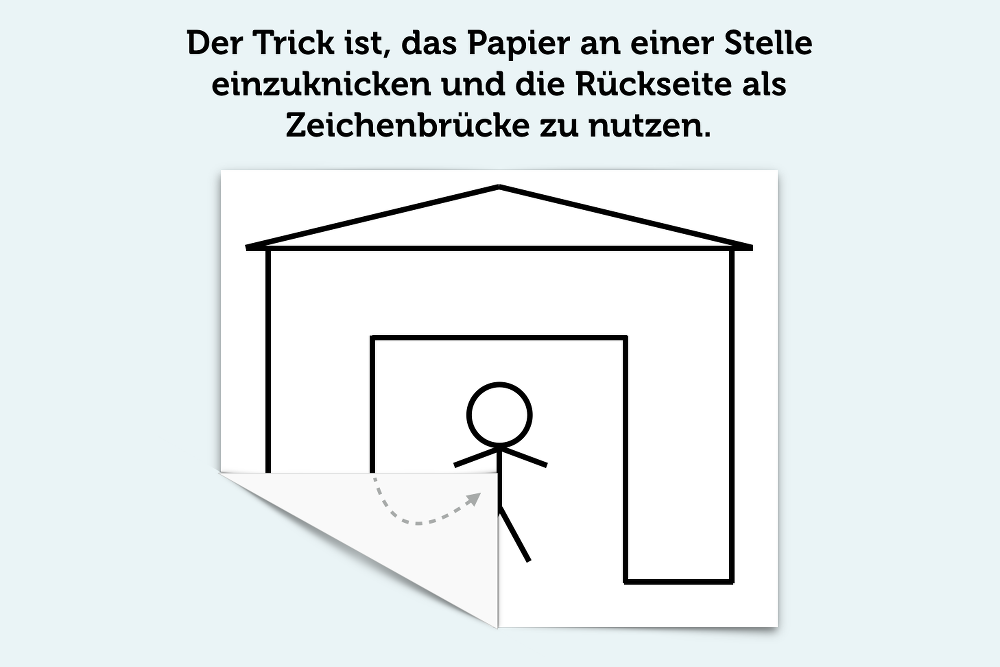 Brainteaser Zeichnung Haus Loesung