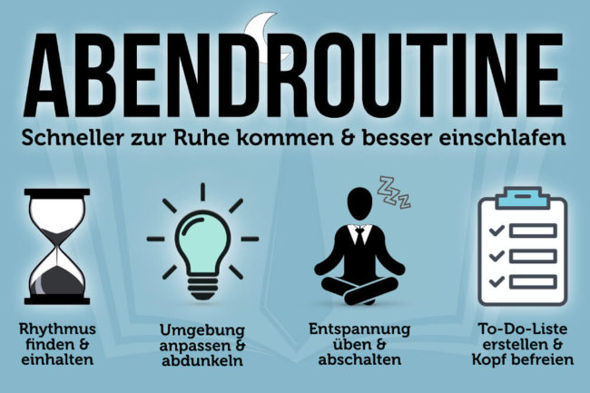 Abendroutine: Liste, Ideen und Beispiele zum Einschlafen