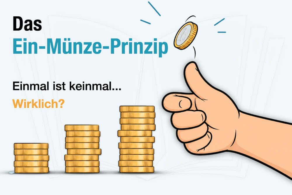 Eine Muenze Prinzip Einmal Ist Keinmal Spruch Denkfalle Paradox