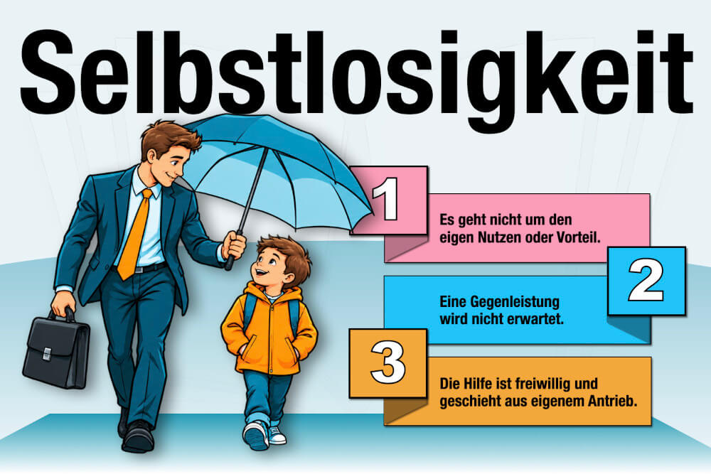 Selbstlosigkeit Definition Merkmale Beispiele