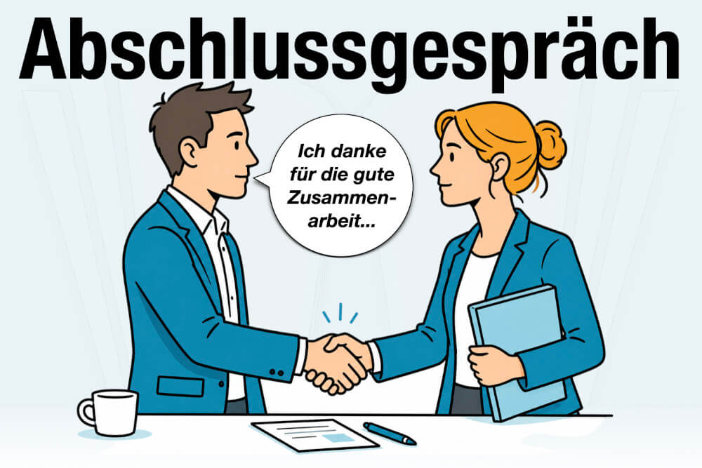 Abschlussgespraech Ablauf Fragen Leitfaden Arbeitnehmer