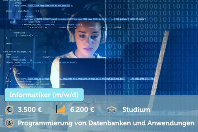 Informatiker: Tätigkeiten, Studium, Gehalt + Bewerbung