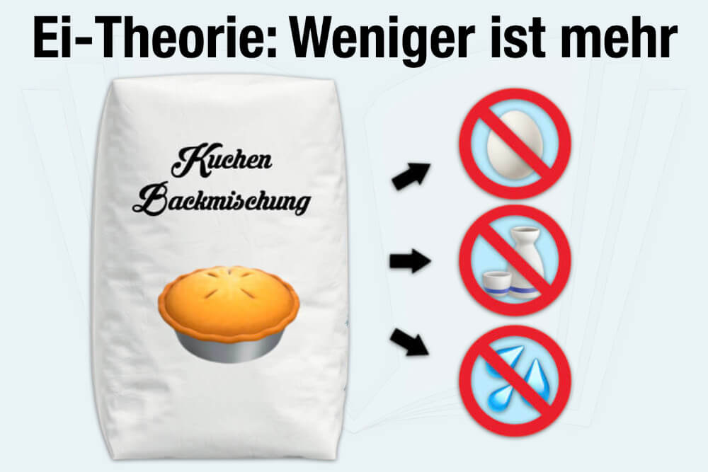 Ei Theorie Erfolg Durch Unfertiges Weglassen