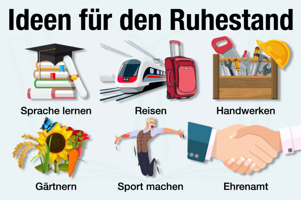 Ideen für den Ruhestand Rente genießen