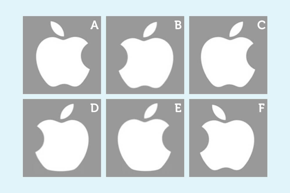 Visuelles Gedaechtnis Test Apple Logo