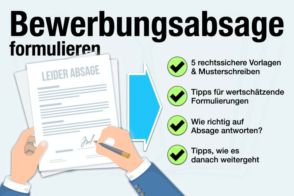 Bewerbungsabsage Formulieren Absage Antwort Schreiben Vorlage Muster Tipps