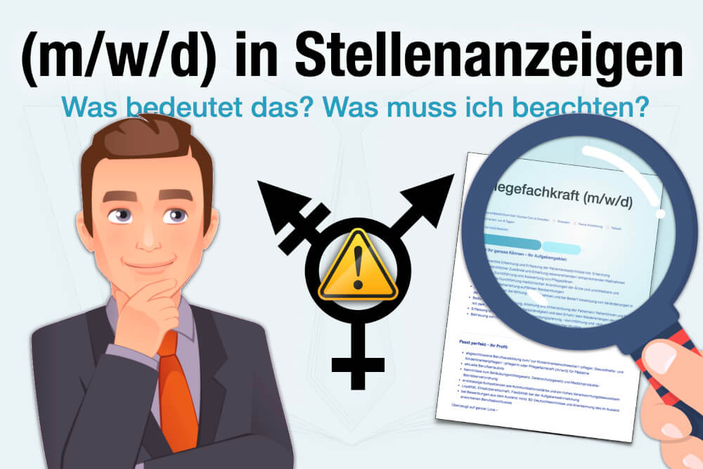 M W D Stellenanzeigen Bedeutung Beispiel Was Beachten Bewerbung