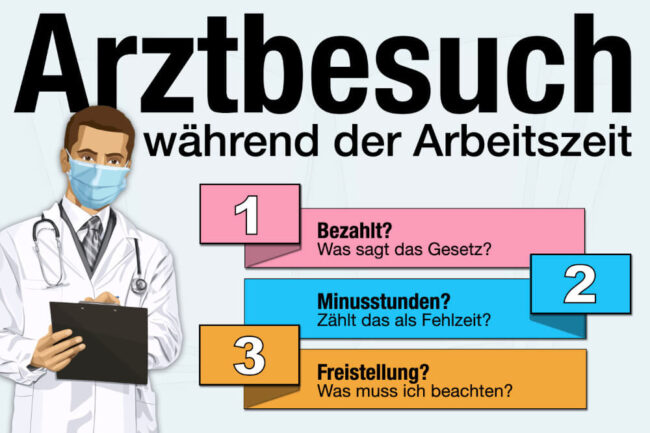 Arztbesuch während der Arbeitszeit: Vom Gesetz erlaubt?