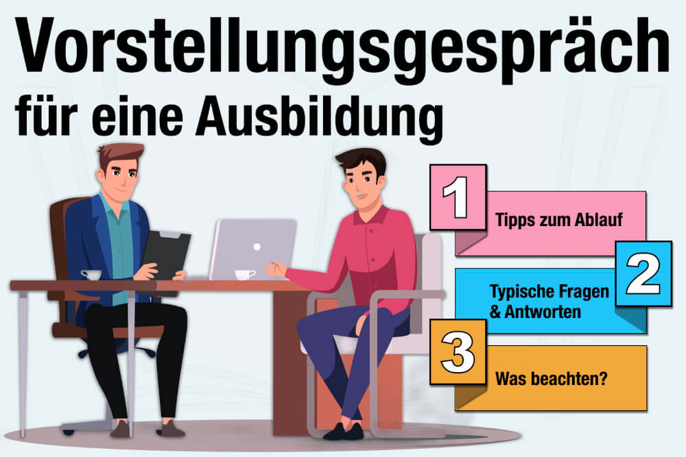 Ausbildung Vorstellungsgespraech Fragen Ablauf Tipps