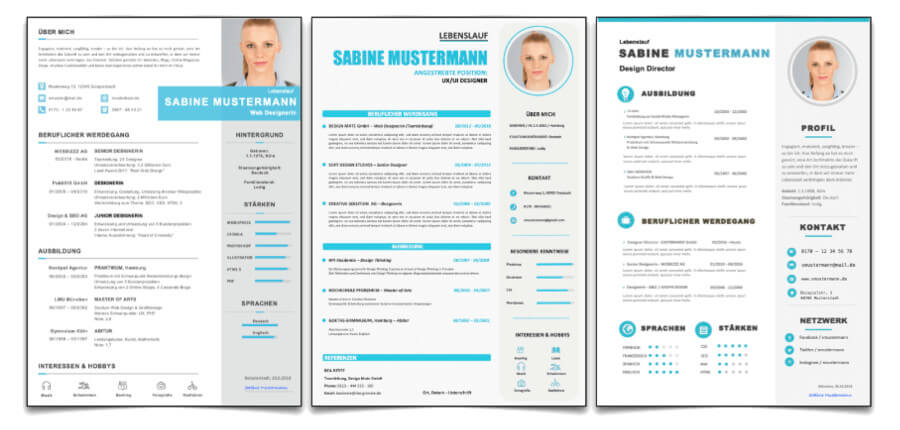 Bewerbungsvorlagen Lebenslauf Muster Kostenlos Word Modern