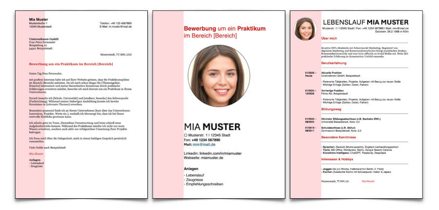 Bewerbungsmuster Rot Modern Einfach Muster Word.jpg