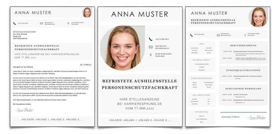 Bewerbungsmuster Kostenlos Word Muster Einsteiger 1