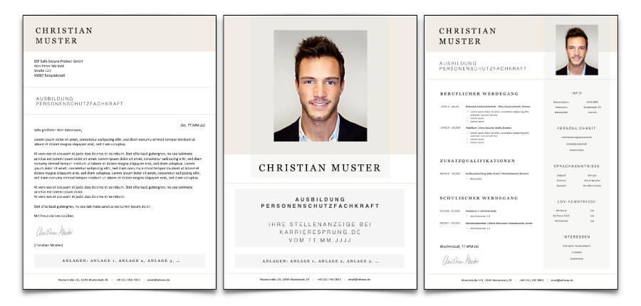 Bewerbungsmuster Kostenlos Word Muster Einsteiger 3