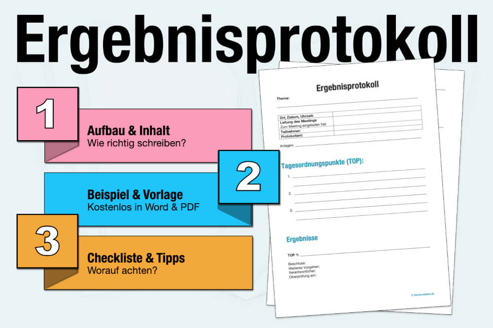 Ergebnisprotokoll Beispiel Wie Schreiben Formulierungen Muster