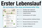 Erster Lebenslauf Vorlage Muster Aufbau Tipps Wie Schreiben