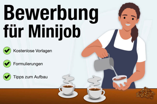 Bewerbung Minijob: Muster, Tipps + Vorlage kostenlos