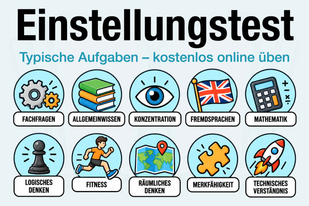 Einstellungstest Online Kostenlos Ueben Training Aufgaben Loesung