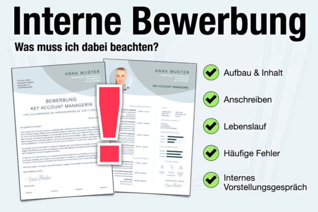 Interne Bewerbung: Muster, Anschreiben + Tipps