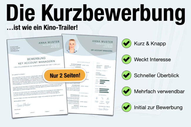 Kurzbewerbung: Muster, Vorlage + wie schreiben?