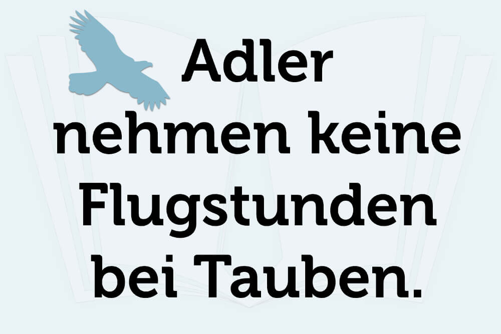 Lebensweisheiten Adler Spruch 04