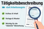 Taetigkeitsbeschreibung Definition Bedeutung Bewerbung Aufbau Inhalt Muster Vorlage Statt Arbeitszeugnis