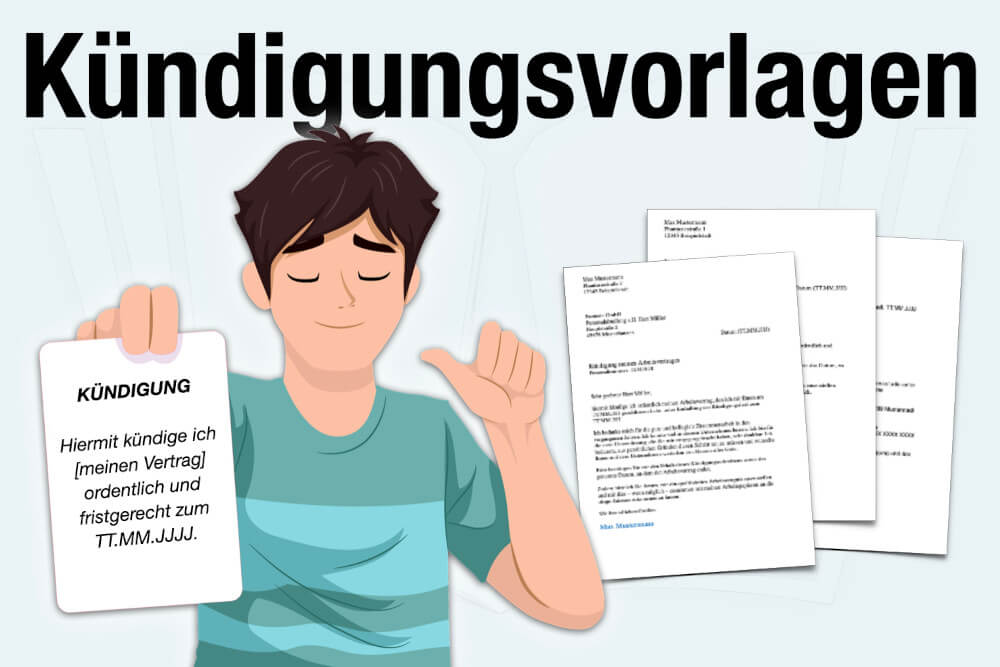 Kuendigungsvorlagen Kostenlos Beispiele Anleitung Tipps