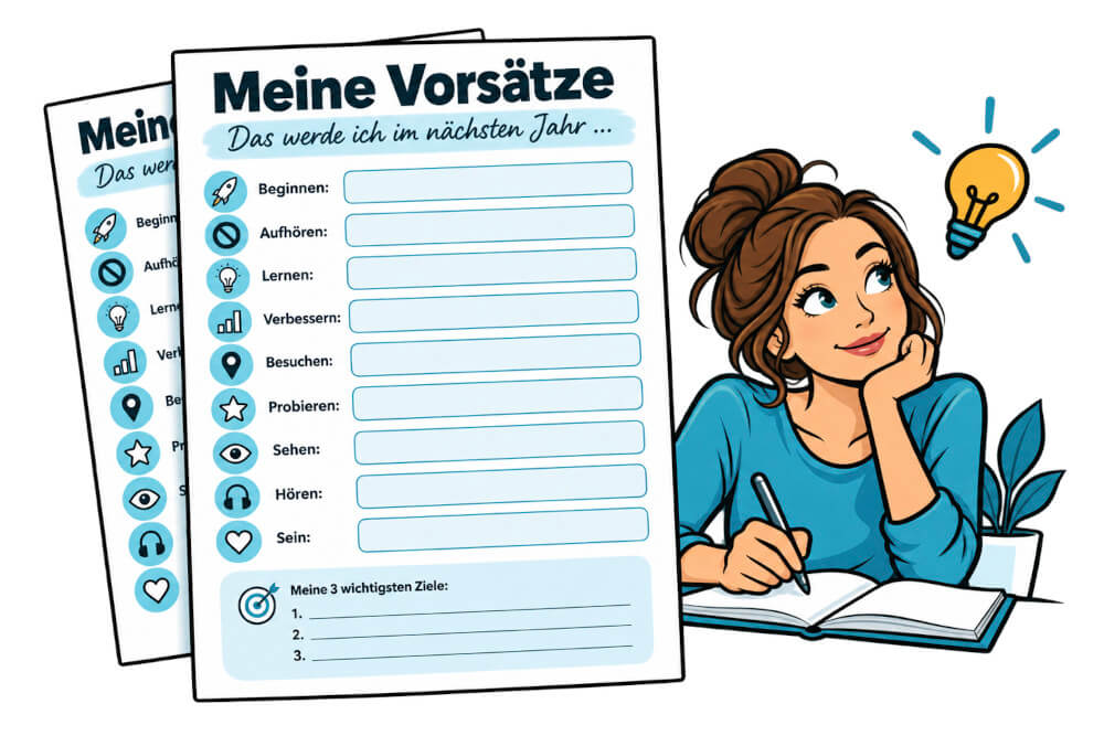Meine Vorsätze Liste Vorlage Muster Kostenlos