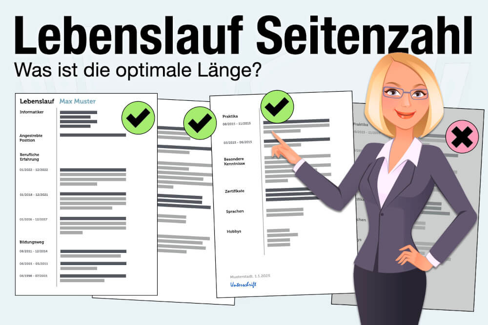 Lebenslauf Seitenzahl Optimale Laenge 3 Din A4 Seiten