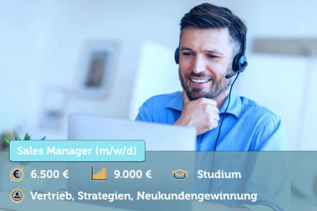 Sales Manager: Gehalt, Aufgaben, Jobs