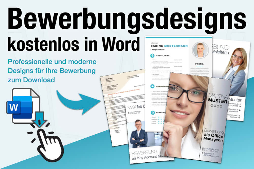 Bewerbungsdesigns Beispiele Kostenlos Word Download