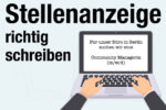 Stellenanzeige Schreiben Aufbau Inhalt Formulierungen Beispiel