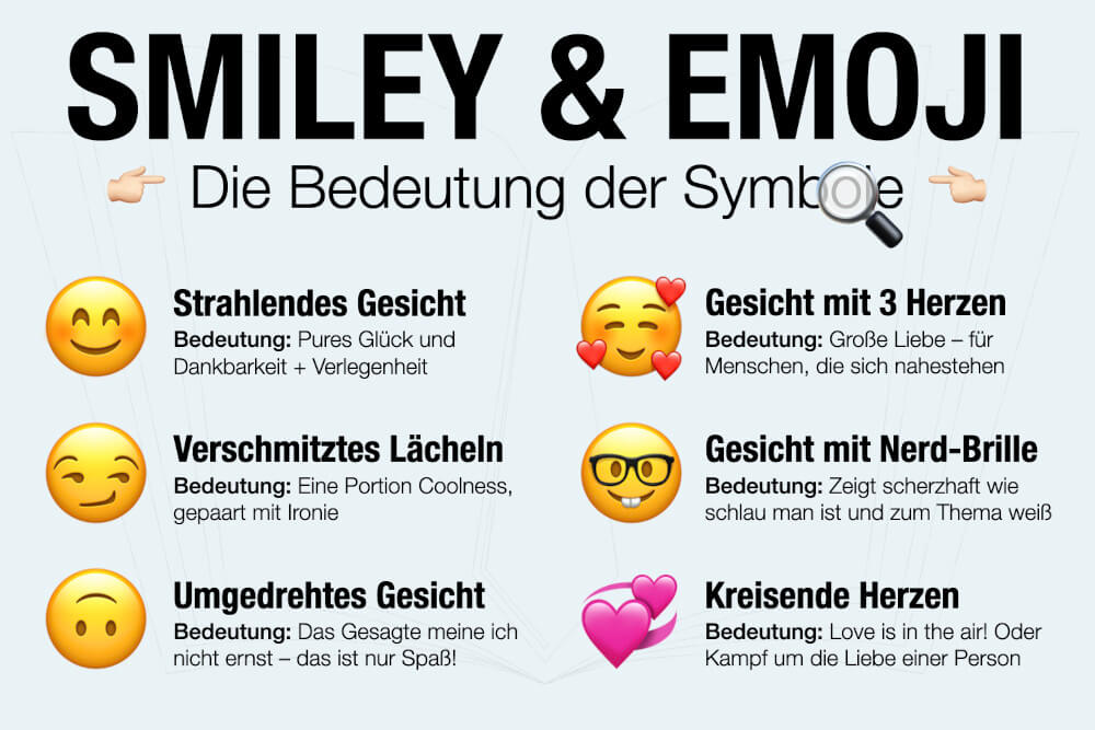 Smileys Bedeutung: Mega-Liste + alle Emojis zum Kopieren