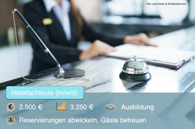 Hotelfachfrau: Ausbildung, Gehalt, Aufgaben + Jobs