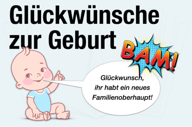 Glückwünsche zur Geburt