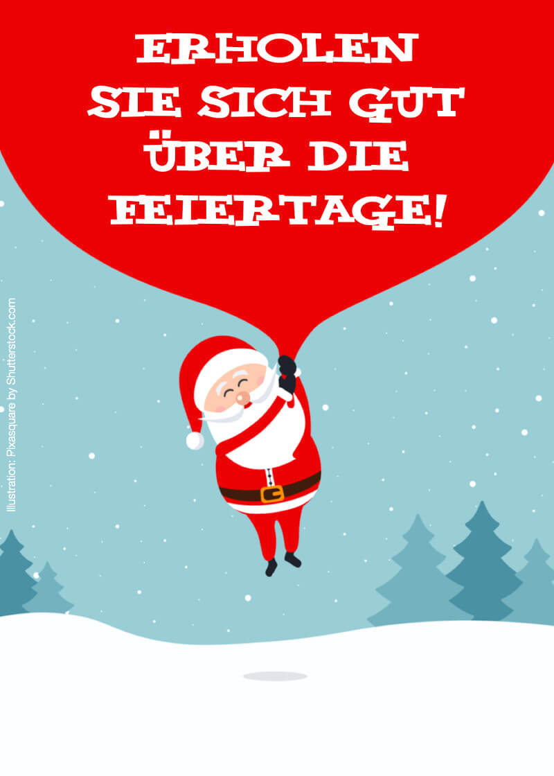 Weihnachtsmann auf Reisen Schnee Herzliche Weihnachtsgrüße Kunstkarte