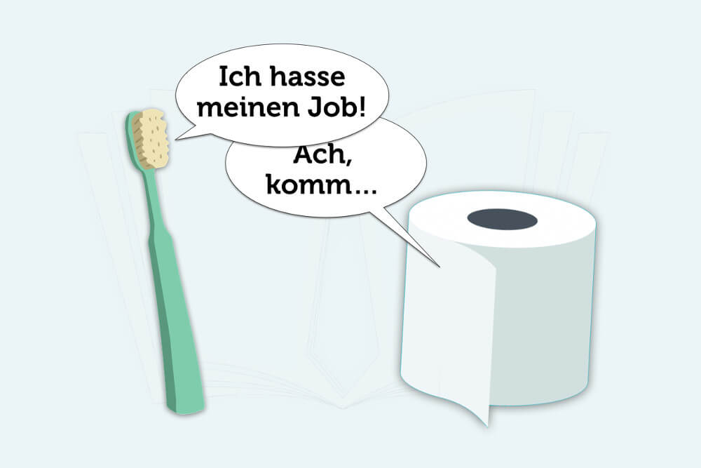 Job Humor Zahnbürste Klopapier Spruch Traumjob