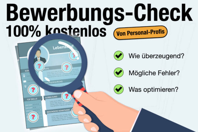 Kostenloser Bewerbungscheck