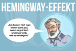 Hemingway Effekt Methode Schreibblockade Arbeitsblockade Tipps Vorteile