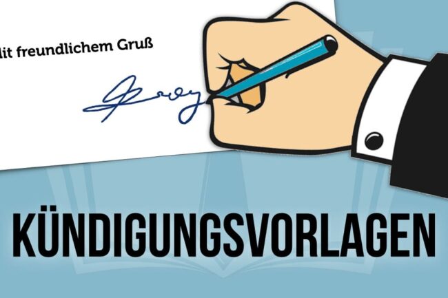 Kündigungsvorlagen: So einfach geht kündigen