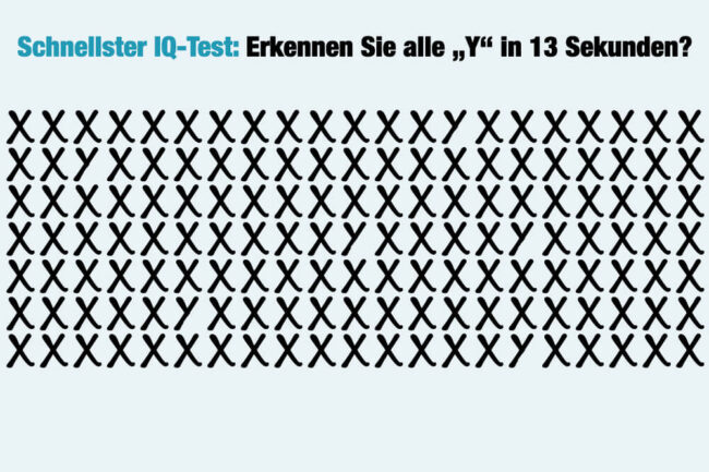 Schnellster IQ-Test der Welt: Dauert nur 13 Sekunden!