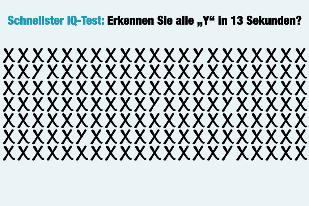 Schnellster IQ-Test der Welt: Dauert nur 13 Sekunden!